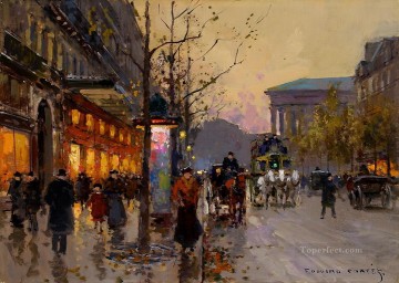 EC boulevard de la madeleine 3 Parisian Oil Paintings